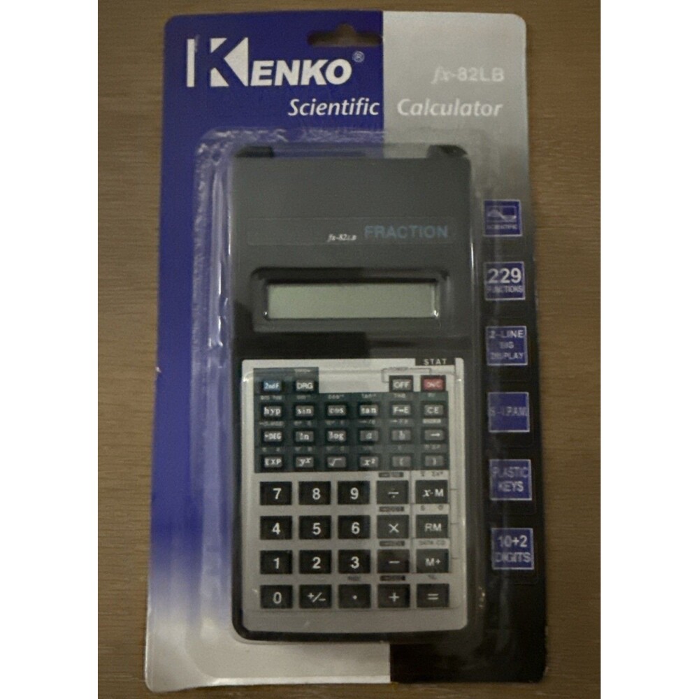 Kendo fx-82LB Scientific Calculator (2-Line Display/12 Digits) New